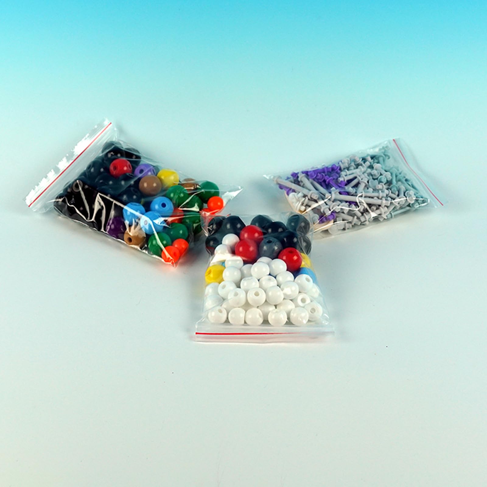 444 pezzi Chimica Modello Molecolare Kit Modello Molecolare Set per Chimica Inorganica e Organica con Atomi Collegamenti e 1 Strumento Modello Molecolare Kit Chimica Organica Set