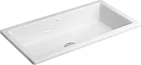 Cuba De Sobrepor Retangular 590x305mm Branco Gelo Deca