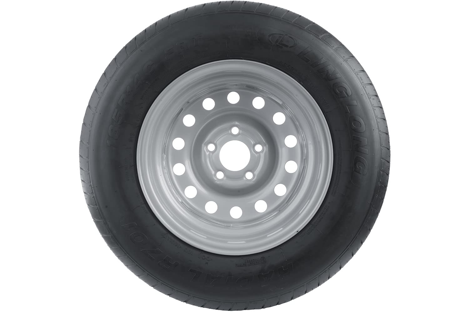 UNITRAILER Roue Renforcée Complète pour Remorque 185 R14 C 104/102 N - Jante 5,5Jx14 avec Entraxe 5x112-14 Pouces pour Remorques Utilitaire et Caravane