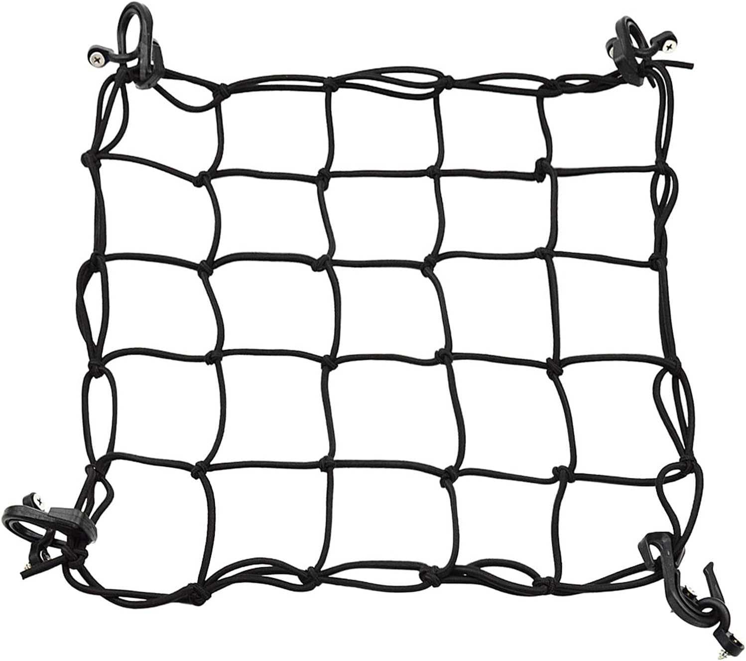 Mesh Net Kayak Deck Net Bungee Paddle Holder for Kayak Canoe Boat with Nylon Hooks for Water Bottles
