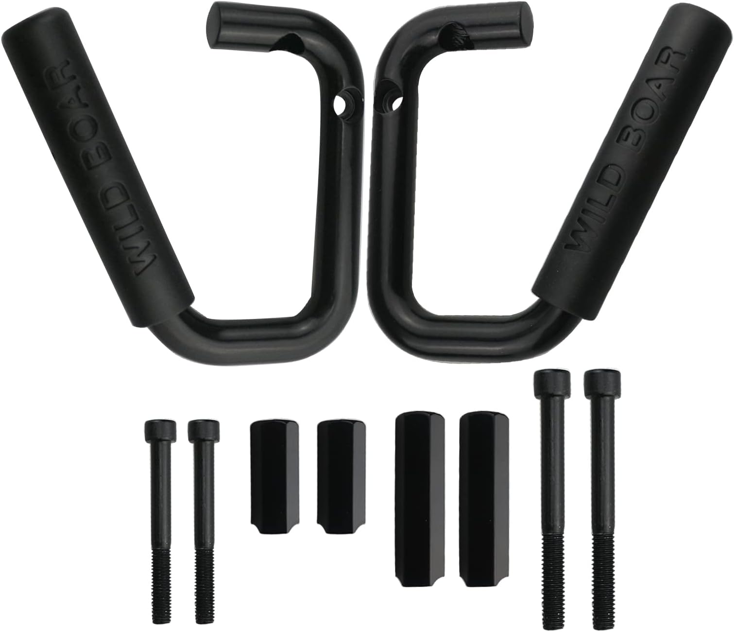 Pack of 2 Front Grab Bar Grab Handles Black Textured Compatible with 2007-2017 Jeep Wrangler JK JKU Car