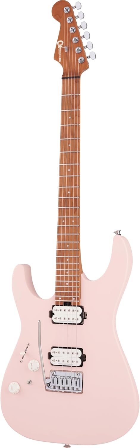 Charvel Pro-Mod DK24 HH 2PT Left-handed Electric Guitar - Satin Shell Pink