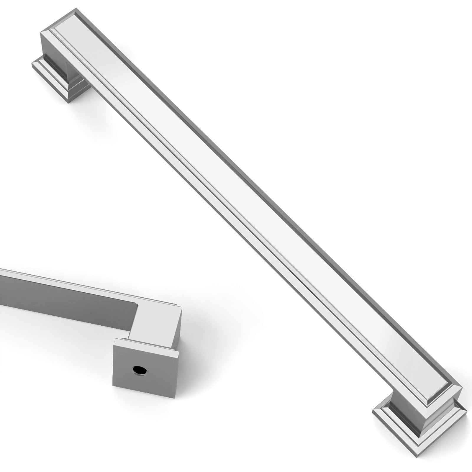 Satin Nickel Cabinet Handles - 10 Pack -24