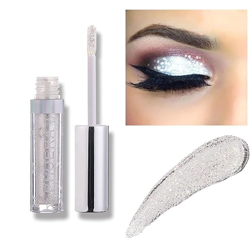 Miniatura 8 de Sombra de ojos con purpurina, maquillaje para ojos líquido, brillante, colores claros, lápiz en barra brillante, de larga duración, impermeable,
