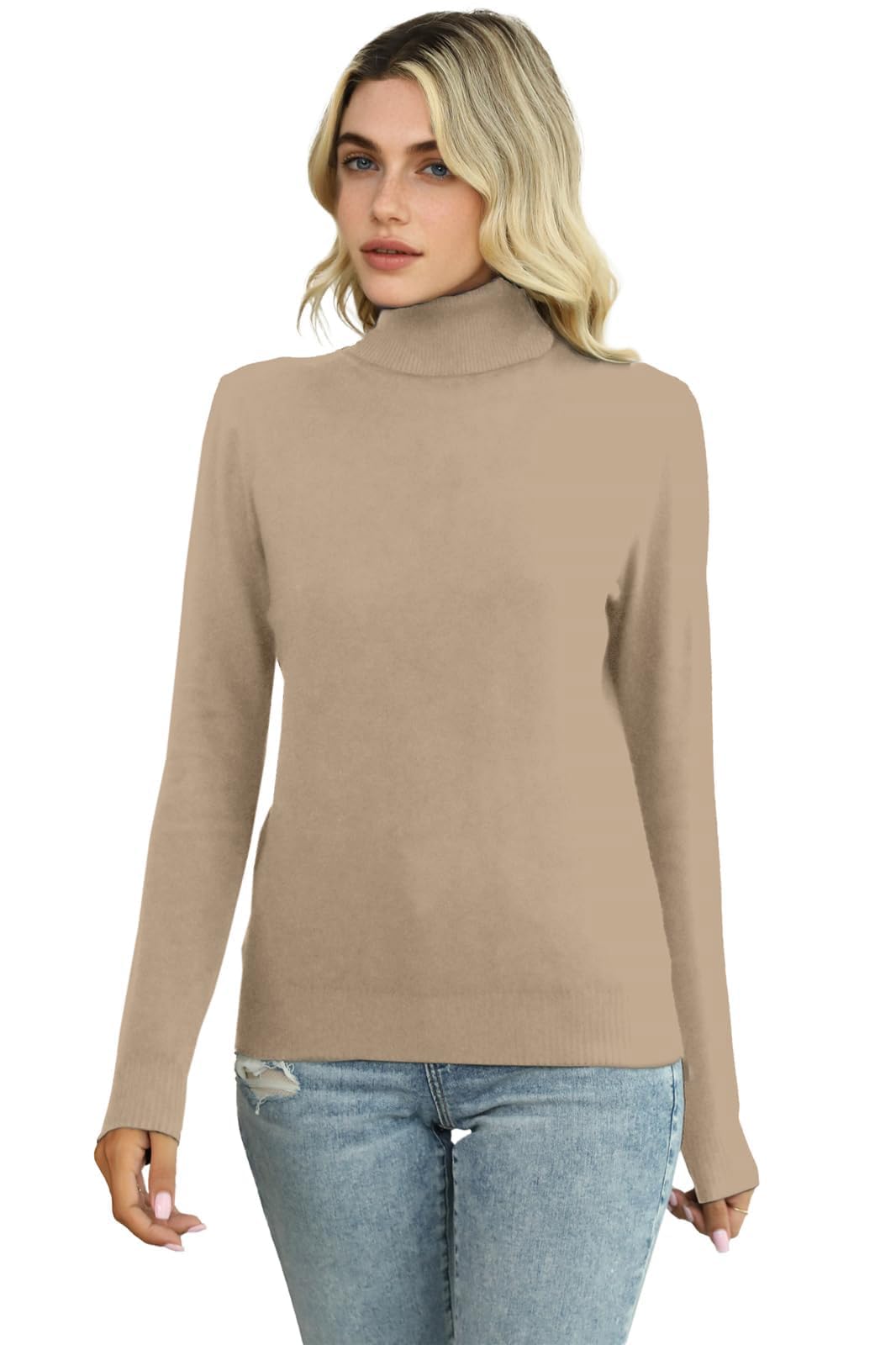 Joe Wenko Womens Soft Turtleneck Sweater
