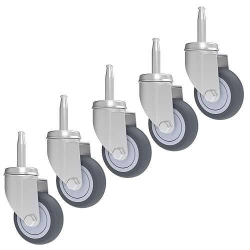 Miniatura 9 de Piezas de repuesto de ruedas de aspiradora de 2 pulgadas (diámetro del vástago de 0.315 in o 516 pulgadas, longitud 1.496 in o 1.5 pulgadas)  Juego