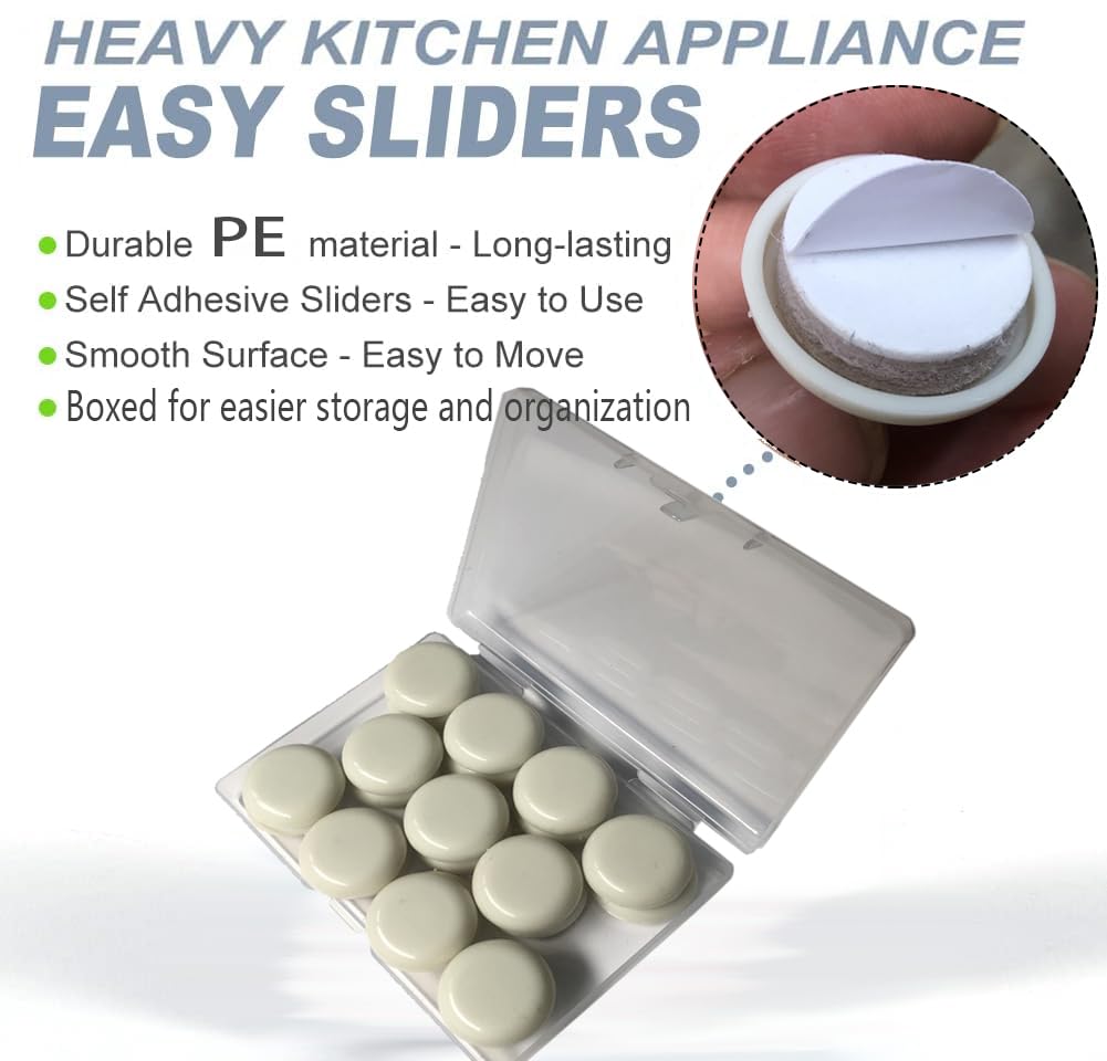 36Pcs Appliance Sliders for Kitchen Appliances, Self-Adhesive Kitchen