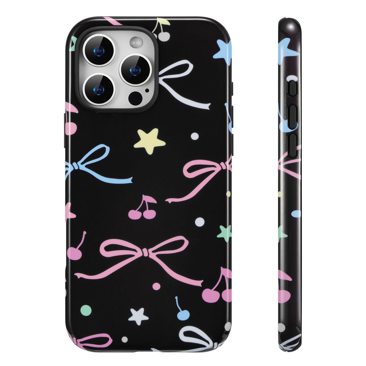 Coque iPhone 15 Pro Max antichoc noire à double couche en silicone hybride durable - 8