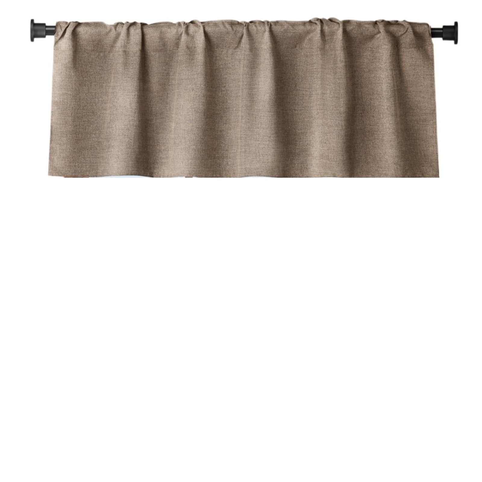 AIQIJOHI Short Curtains Short Curtains Plaid Window Valance Farmhouse Decor Rod Pocket Valances For Kitchen Living Room(Color 7,107Wx30H (cm))