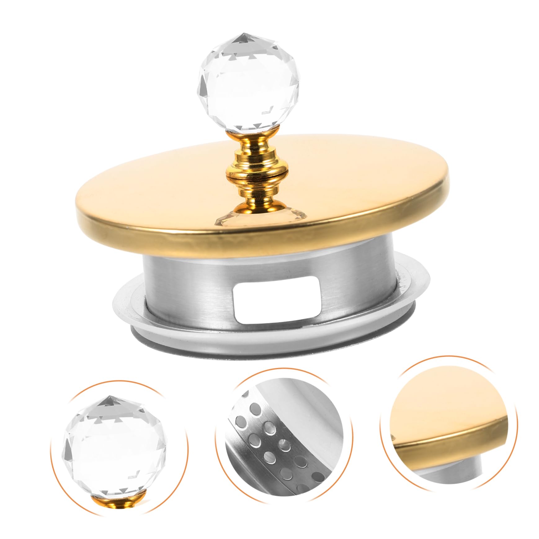 Cabilock 4 Juegos Tapa De Hervidor De Agua Fría Tapas Botes De Cristal s Para Botes De Cristal Para Jarra De Sellado De Jarra Acero Inoxidable Golden 2 Piezas * 4
