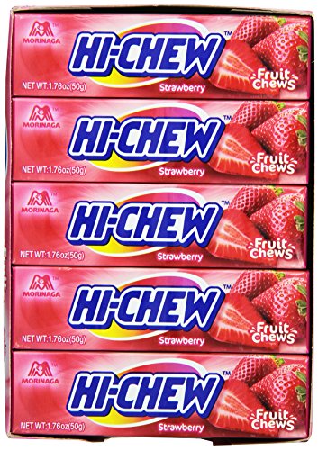 Caramelos Morinaga Hi-Chew Fresa, Paquete de 20 miniatura 2