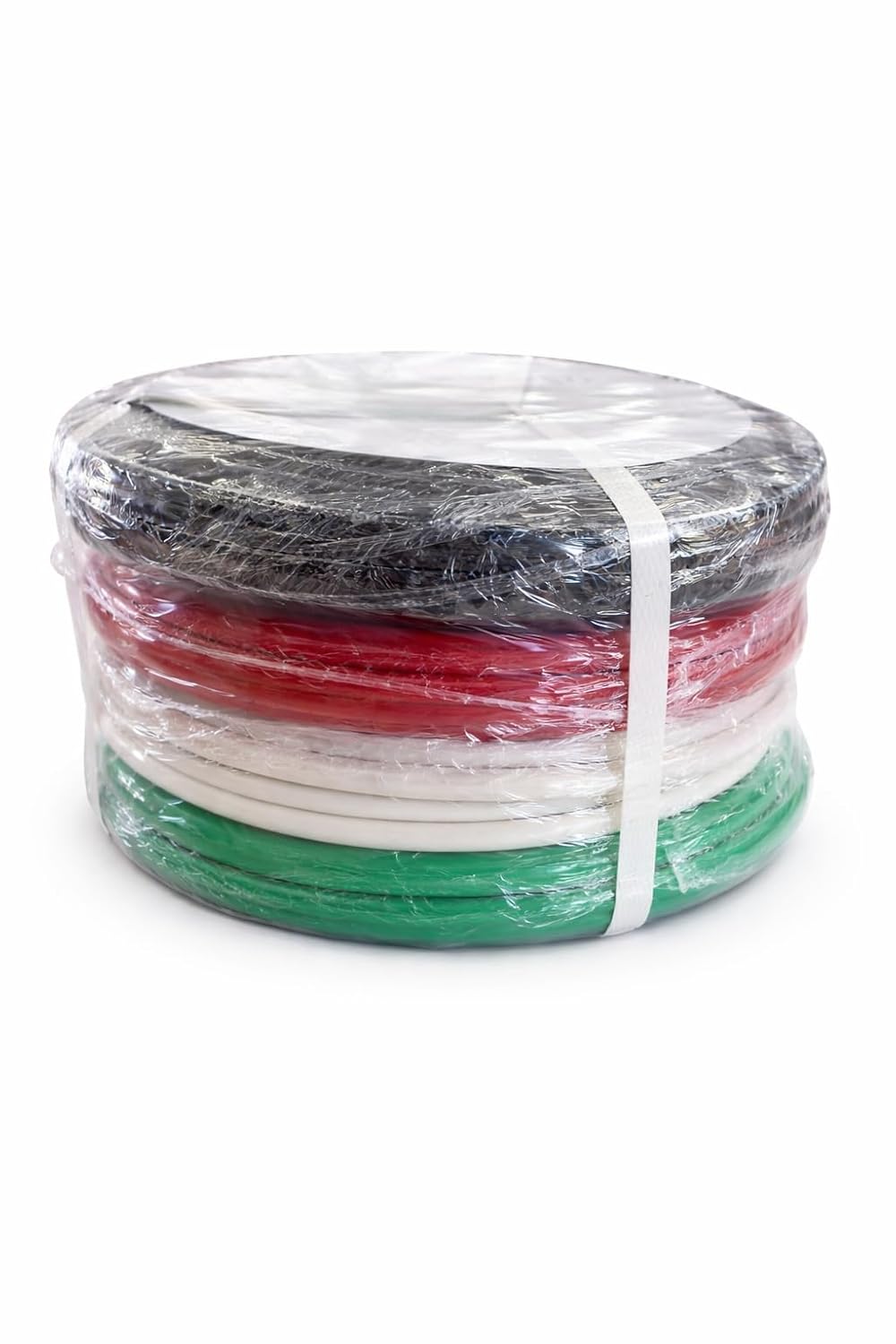 15 FT THHN Stranded Copper Wire – 6 AWG Black, Red, White + 10 AWG Green Ground