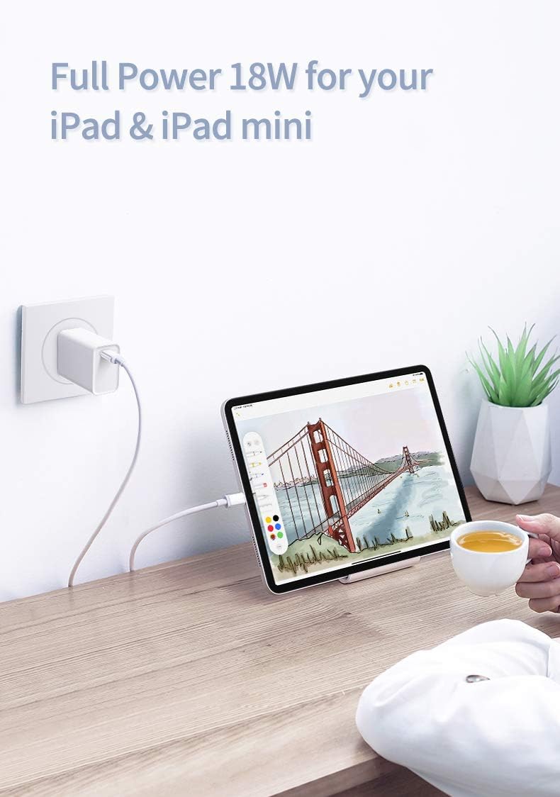 USB C Charger, JDB PD 3.0 USB C Quick Wall Charger, Power Delivery 3.0 Compatible with iPhone,Galaxy, iPad, AirPods and All USB C Charging Devices