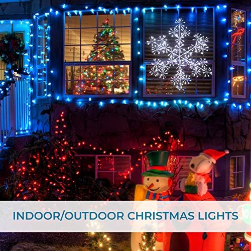 The Christmas Workshop 70569 60CM Starburst Snowflake Christmas Lights / 300 Blue & White LED Lights/Indoor or Outdoor Christmas Decorations