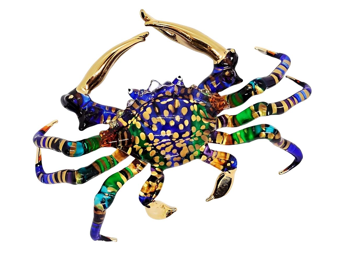 Amazon.co.jp: WitnyStore 15.2 cm ブルー レインボー カニ アーティ