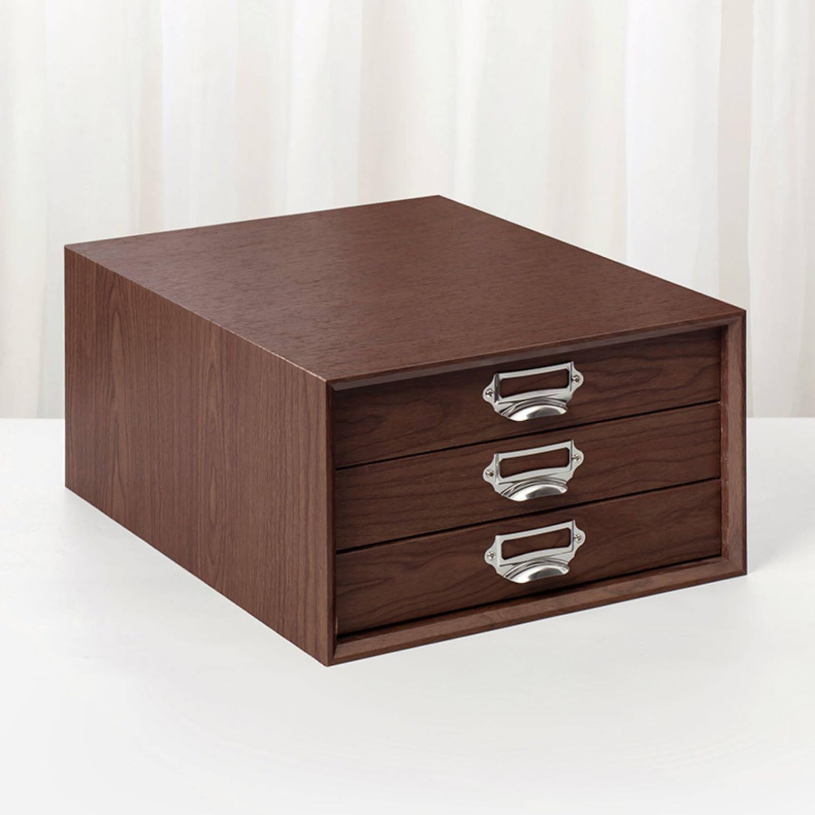 Schreibtisch-Aktenschrank Aus Holz Für Bürobedarf, Küchenutensilien, Aufbewahrung, Zuhause, Klassenzimmer(Natural Wood Color)