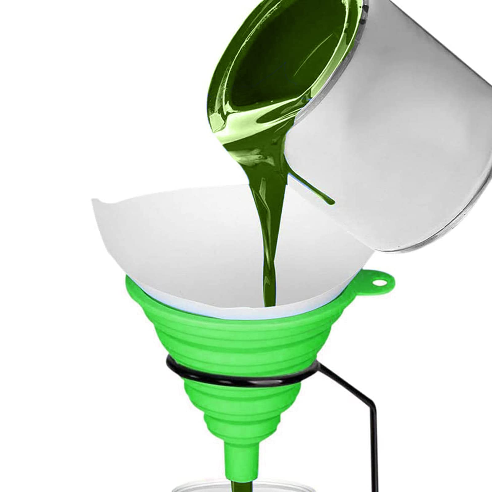 50 Filtri Conici Per Vernice + Imbuto In Silicone - Per Pittura E Resine - Foto 9