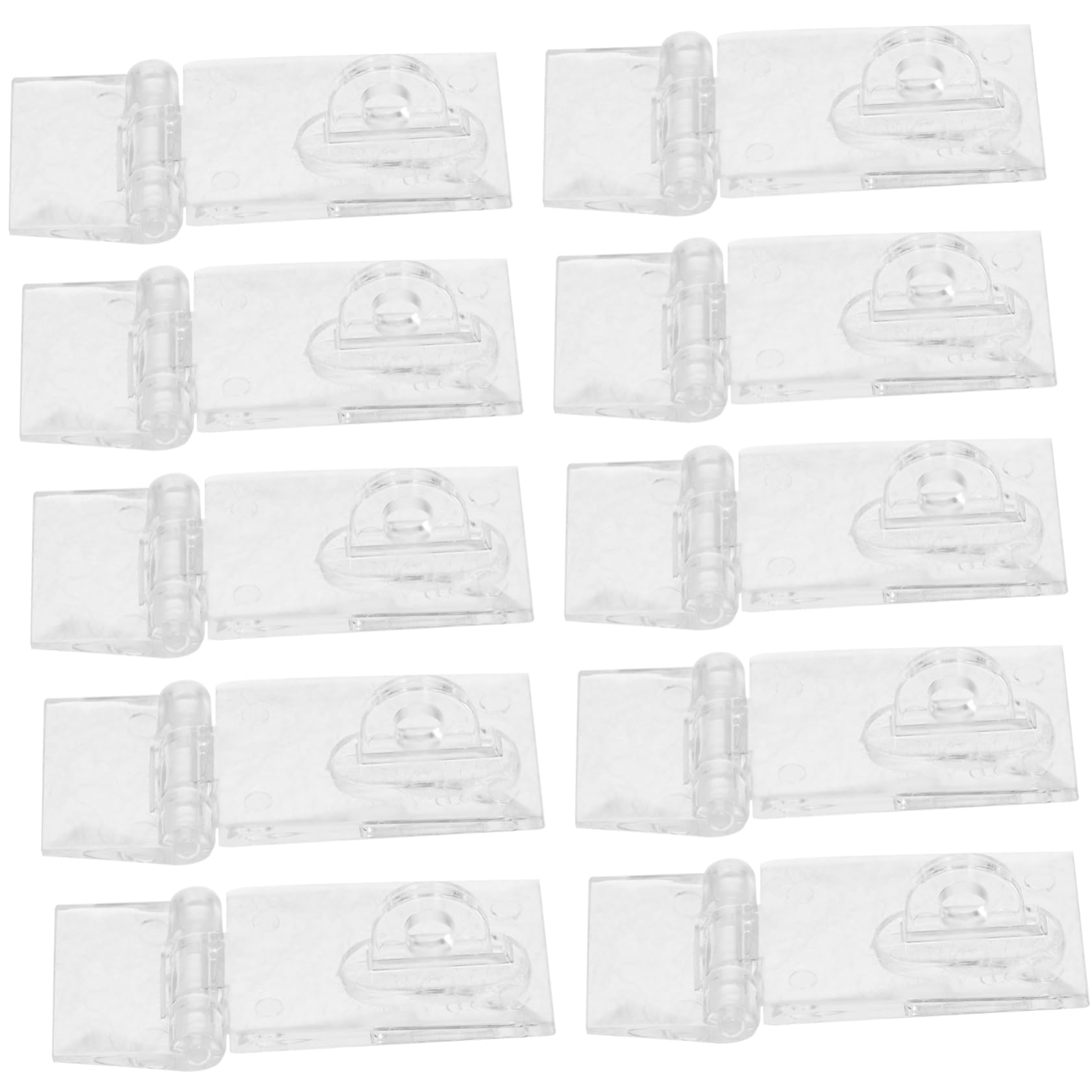 HAWILLOSCH 10pcs Acrylic Lock Kitchen Cabinet Hinges Shed Lock Clear Hasp Hinge Lock Clear Latch Hasp Hinge Latch Lock Clear Hasp Buckles Padlock Latch Gate Lock Jewelry Boxes Hasp Latch