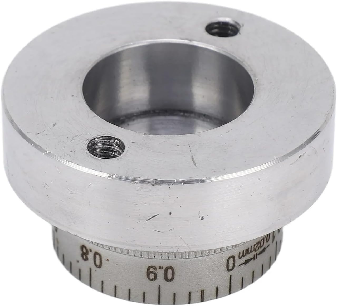 Hand Wheel 50mm Lathe Hand Wheel Lathe Hand Wheel with Handle Crank Aluminum Alloy 50mm 2in 0‑1mm Scale Size