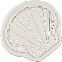 Vista 6 de Molde de silicona de concha de almeja, moldes de fondant de temática marina, molde de silicona para decoración de pasteles, decoración de cupcakes