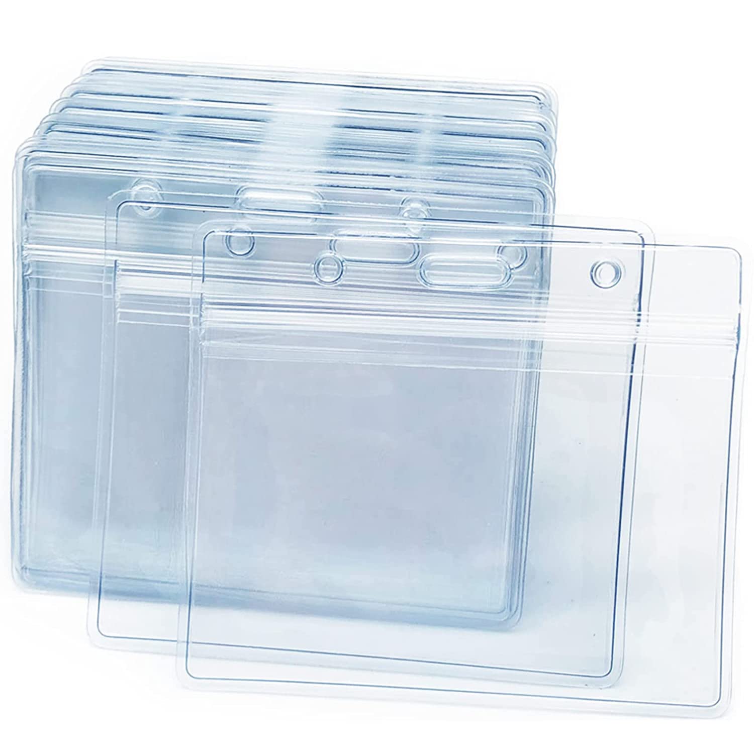Cordón de insignia, tarjetero para cordón, Fundas for tarjetas de identificación portátiles, fundas de identificación con cordones, funda impermeable, Protector de plástico, nombre transparente, tarje