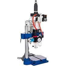 Pneumatic Punching Machine Table Punching Machine for Sheet Metal Adjustable Cylinder Stroke with 2 Button Control