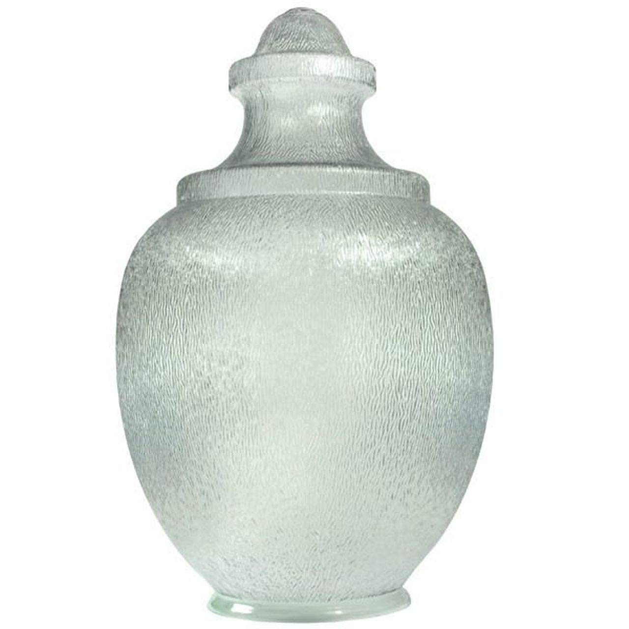 KastLite88066-CL-8F Polycarbonate Clear Acorn with Fitter Neck | 26.88" Height x 16.6" Width x 8" Outside Diameter | Manufactured by Crown Plastics