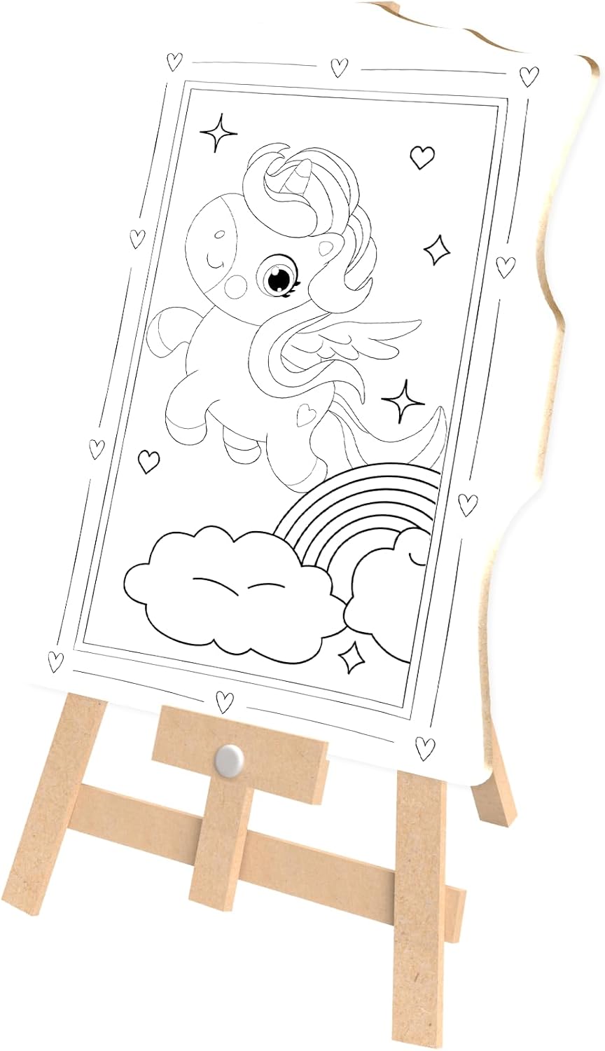 Brincadeira de Criança Super Kit de Pintura Unicórnios