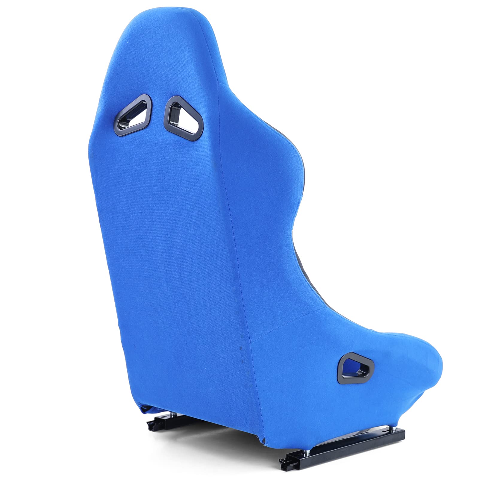 Sportsitz Schalensitz Race1 mit Laufschienen Stoff Blau