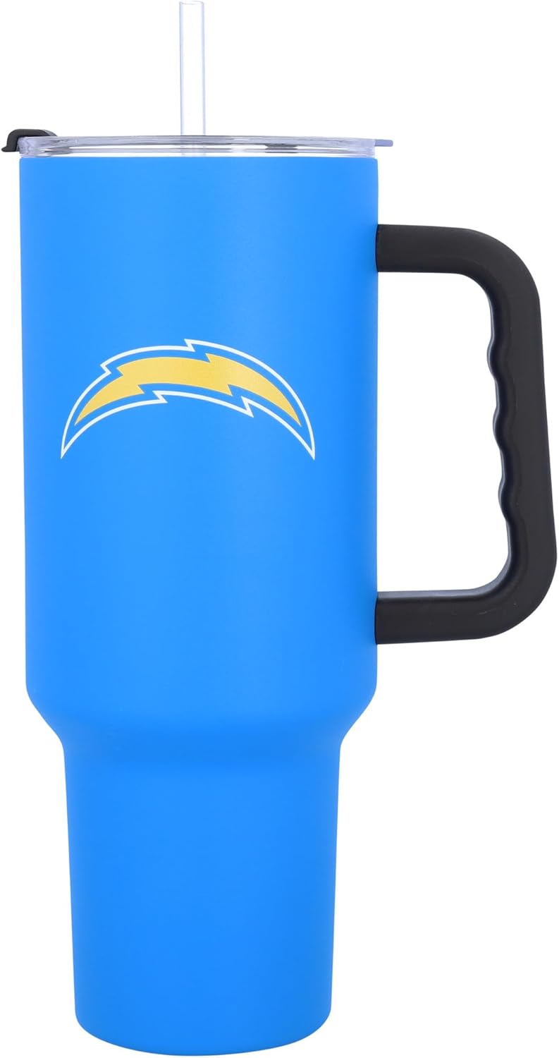 logobrands Los Angeles Chargers 40oz. Travel Tumbler with Handle