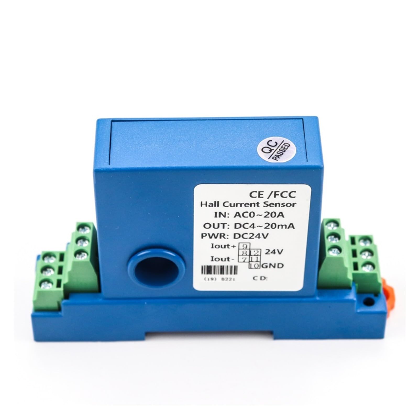 QAZXSEMUI Current Sensor 40 Ampere 4 to 20mA Transmitter(4-20ma,500A-15MM-DC12-28V)