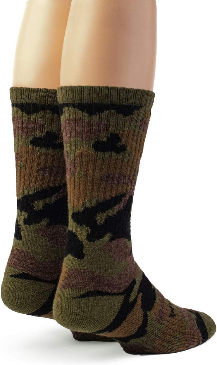 WARRIOR ALPACA SOCKS - Alpaca Wool Heavy-Duty Hunting Camouflage Socks for Men & Women, Terry Lined - Image 4