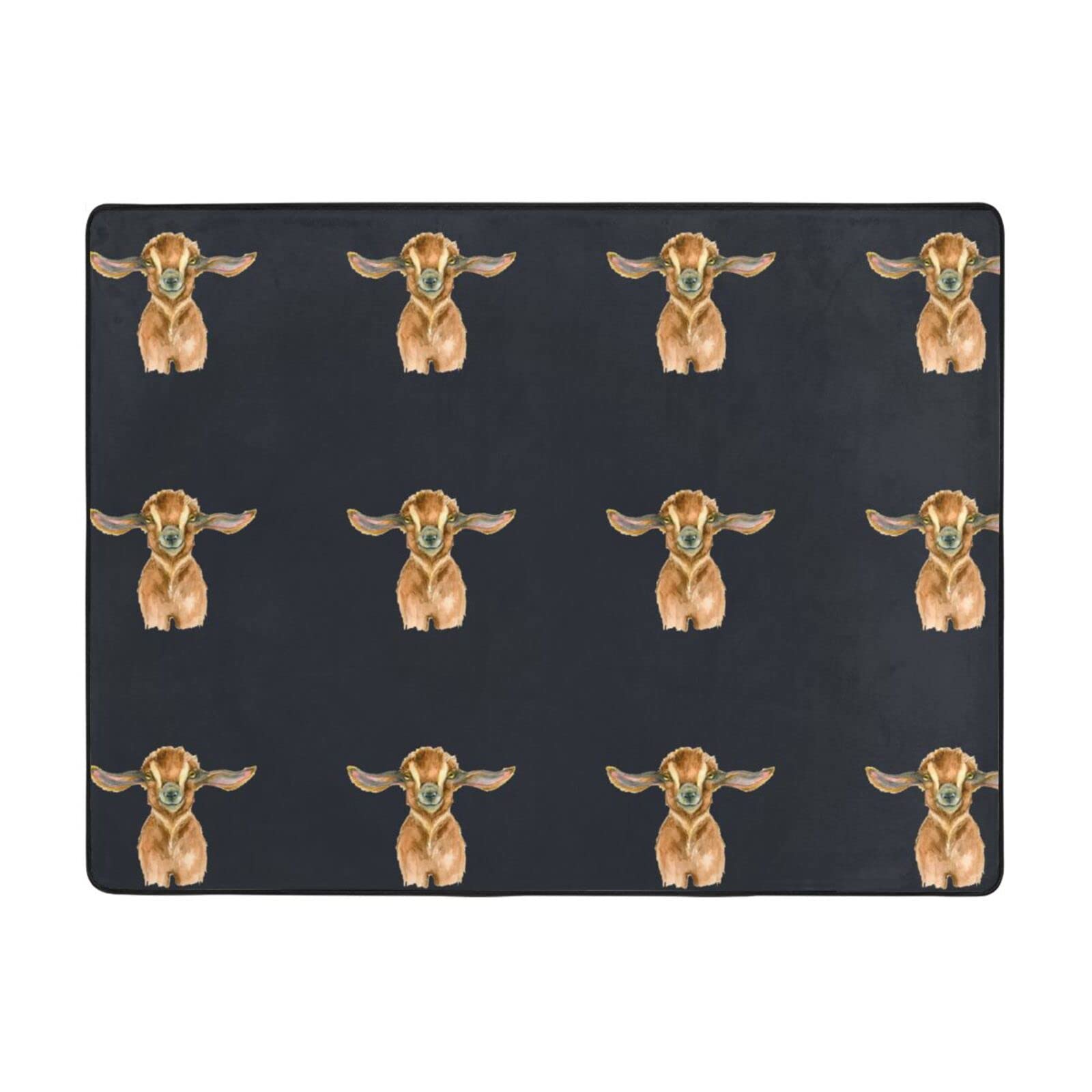 Tapis chèvre anti-glisse doux pour sécuriser les sols lisses du salon ou de la chambre