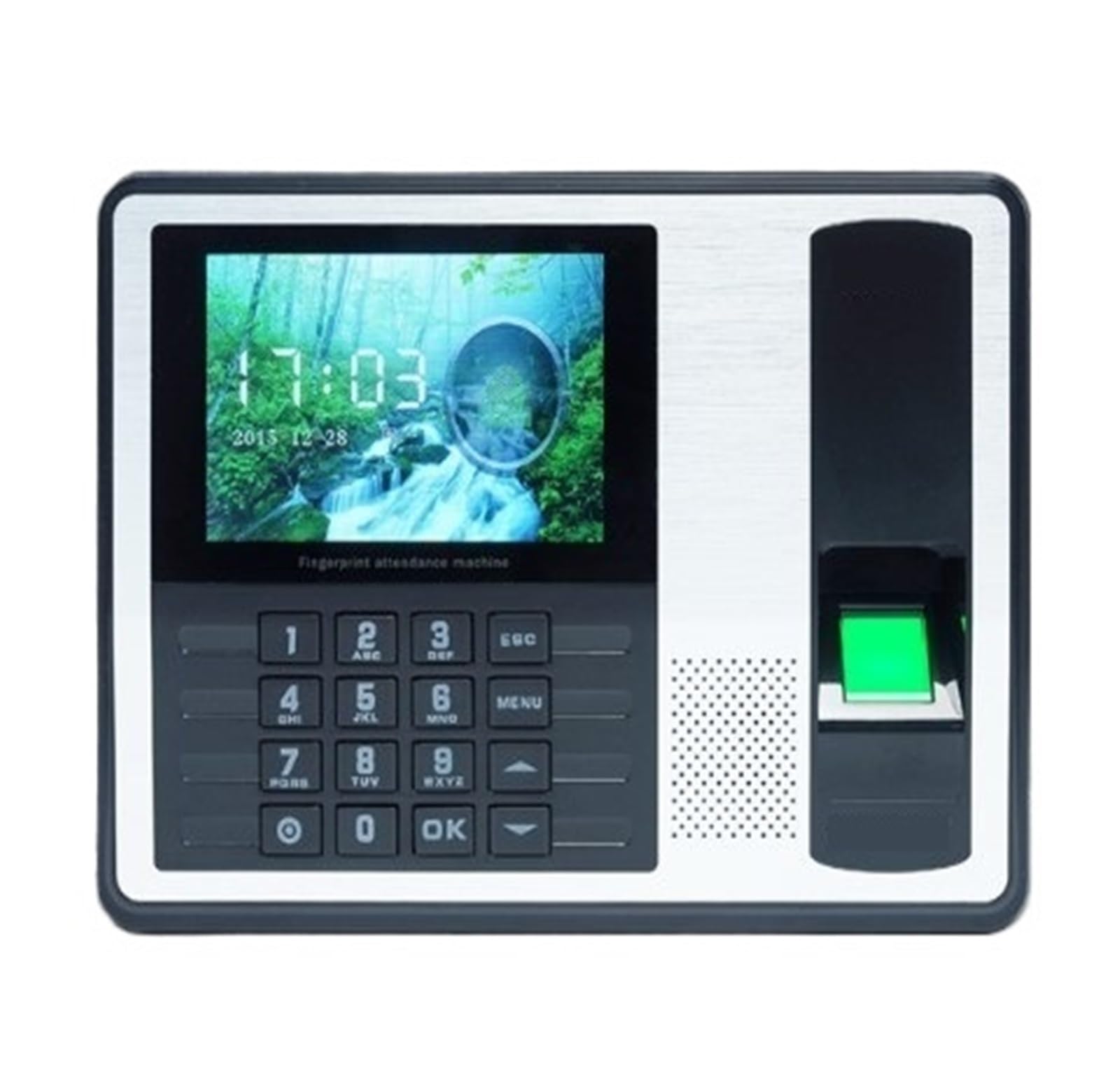 CVFRDD IP Biometric Fingerprint Attendance Clock Recorder Employee Digital Electronic Voice Reader