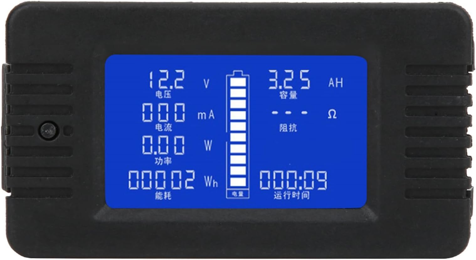 Battery Monitor Meter, Battery Shunt Multifunctional Meter Current Voltage Power Energy Consumption Capacity Tester PZEM-015 with 200A Shunt (015 English (with 200A diverter))