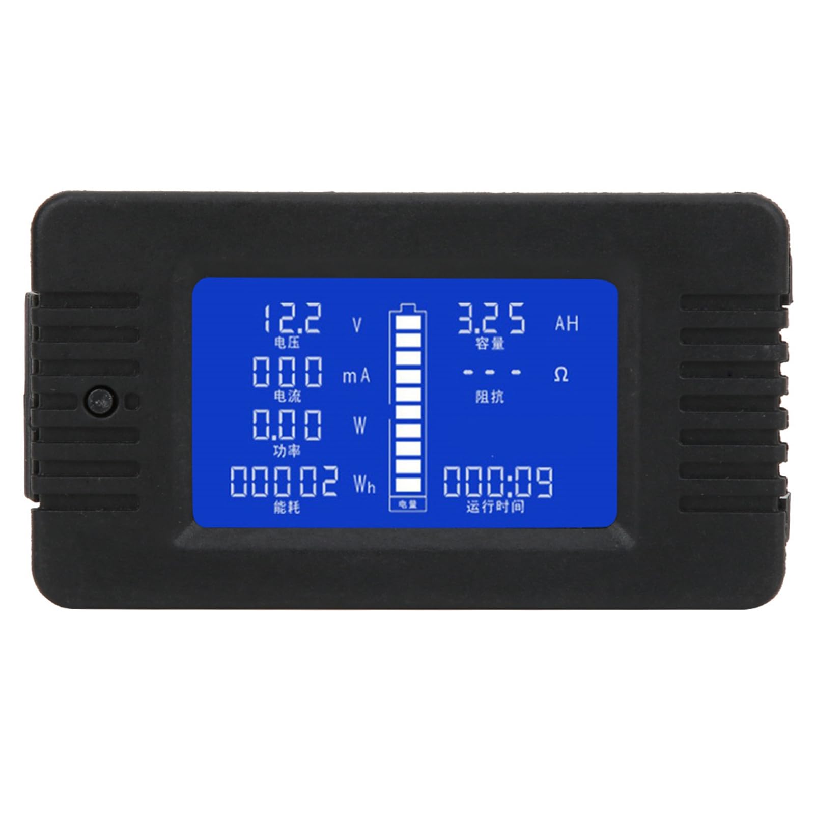 Generic Battery Monitor Meter, Battery Shunt Multifunctional Meter Current Voltage Power Energy Consumption Capacity Tester PZEM-015 with 200A Shunt (015 English (with 200A diverter))