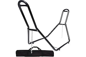 Zupapa Premium 2 Person Steel Hammock Stand with Stand Included for 9-14 Feet