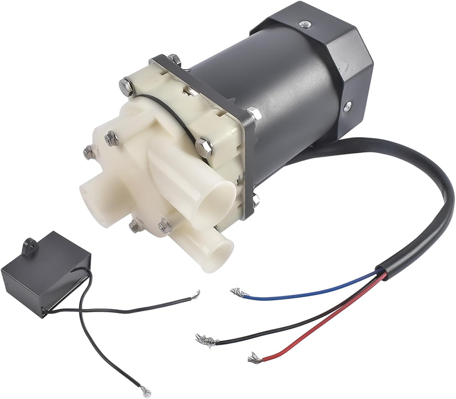 S-0730 Water Pump Motor Assembly Compatible with Hoshizaki KM Series Ice Machines KM-1200SAE KM-1200SRE KM-1300SAF 120V 60W 3200RPM with Capacitor 16in Cable 213780A01 215692A01 215692A03 M91X60S201