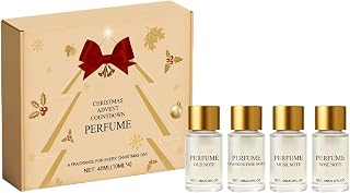 Christmas Advent for Women - 4 Piece 2025 Countdown Calendar, Long-Lasting Perfume Set, Daily Holiday Surprises for Birthday, Valentine, Travel, Commuting, or Party Fun