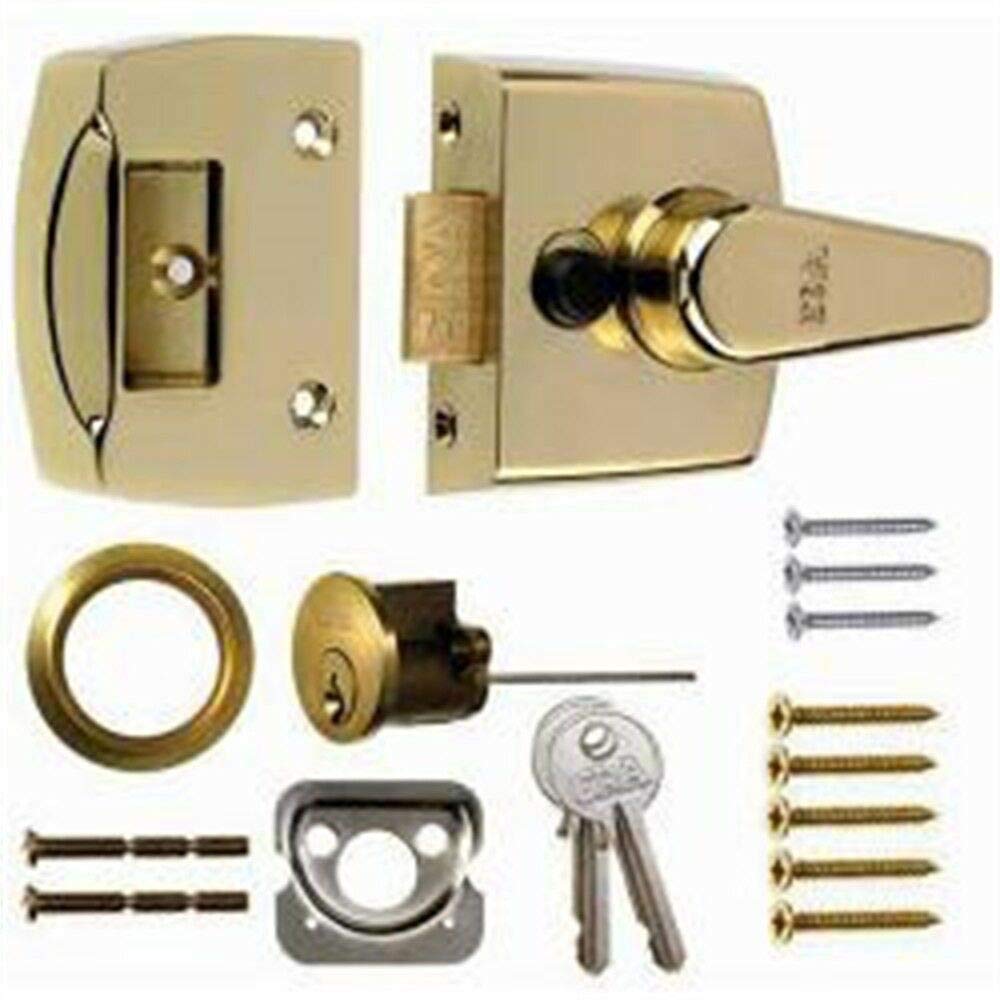 Era Replacement Front Door Lock 60mm - Finish: Brass Effect Body Brass Cylinder
