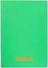 Meteksan Notes 17x24 cm Threaded Notebook with Cardboard Cover, 32 Leaves, Plain, Leaf Green