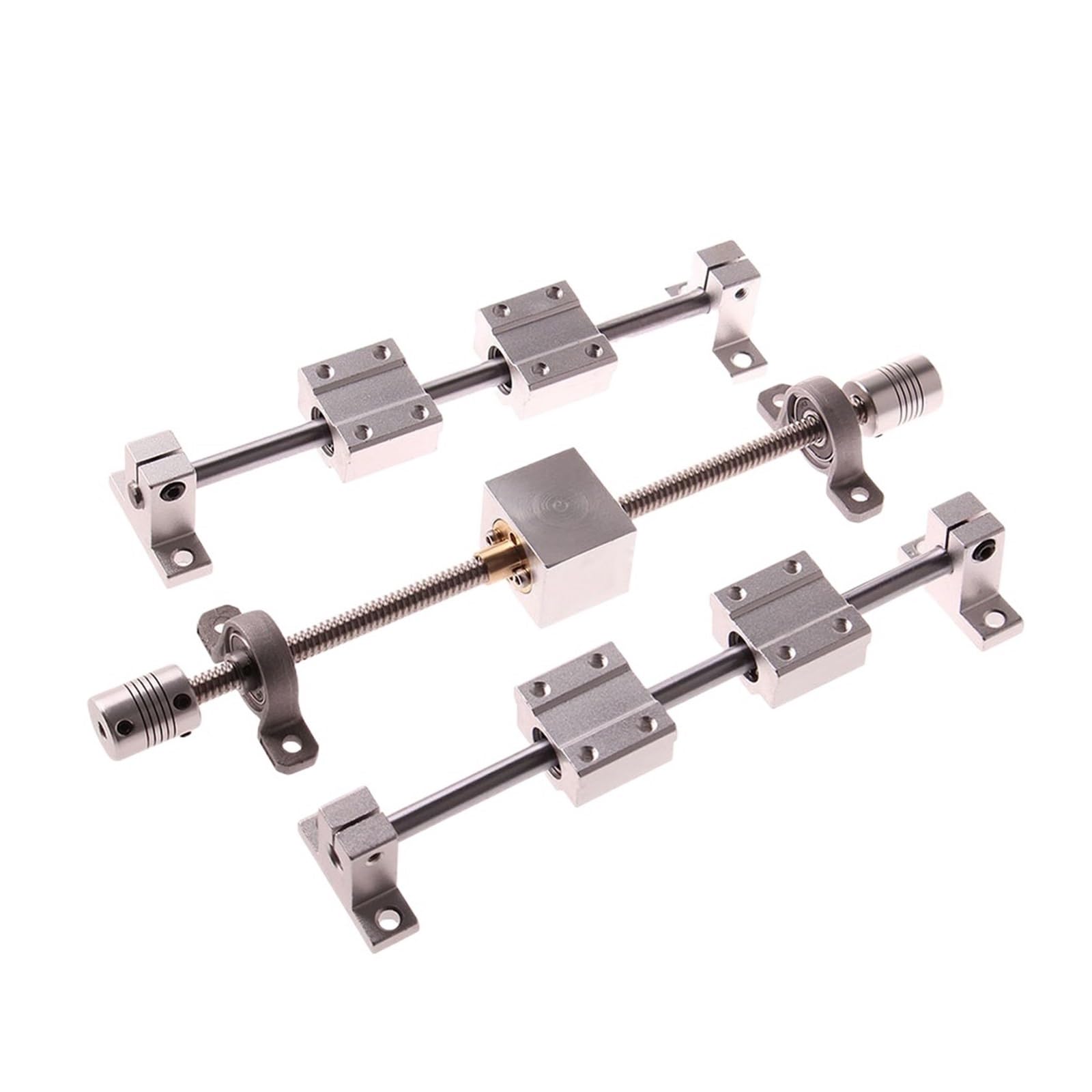 T8 Memimpin Sekrup Memimpin 8Mm 2Mm 100-1200Mm + KP08 + obudowa nakrętki + łącznik D19L25 + Sumbu Optik OD8 100-1200Mm + SK8 + SCS8UU 16 sztuk zestaw,Wkręty precyzyjne(950mm)