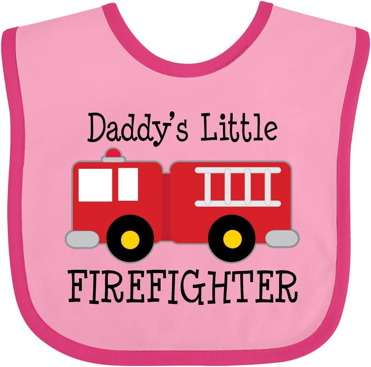 inktastic Daddy's Little Firefighter Baby Bib