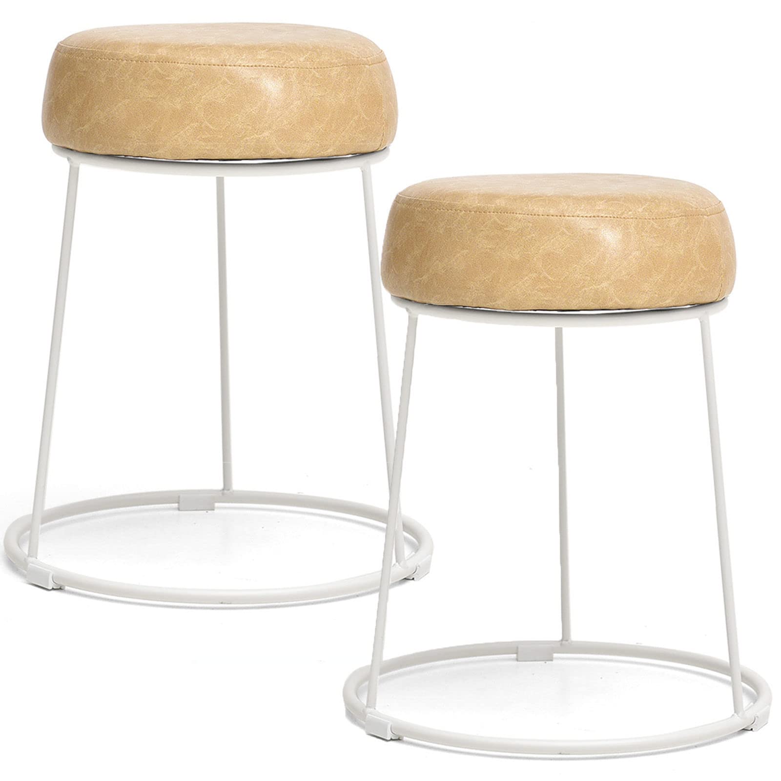 Repose-Pieds Rembourré Empilable pour Salon et Chambre