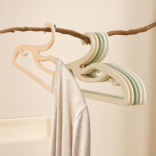 Miniatura 5 de Perchas de plástico para ropa, paquete de 20 unidades, apertura en forma de Z, perchas ultrafinas de cuello corto de 0.12 pulgadas, ahorran espacio