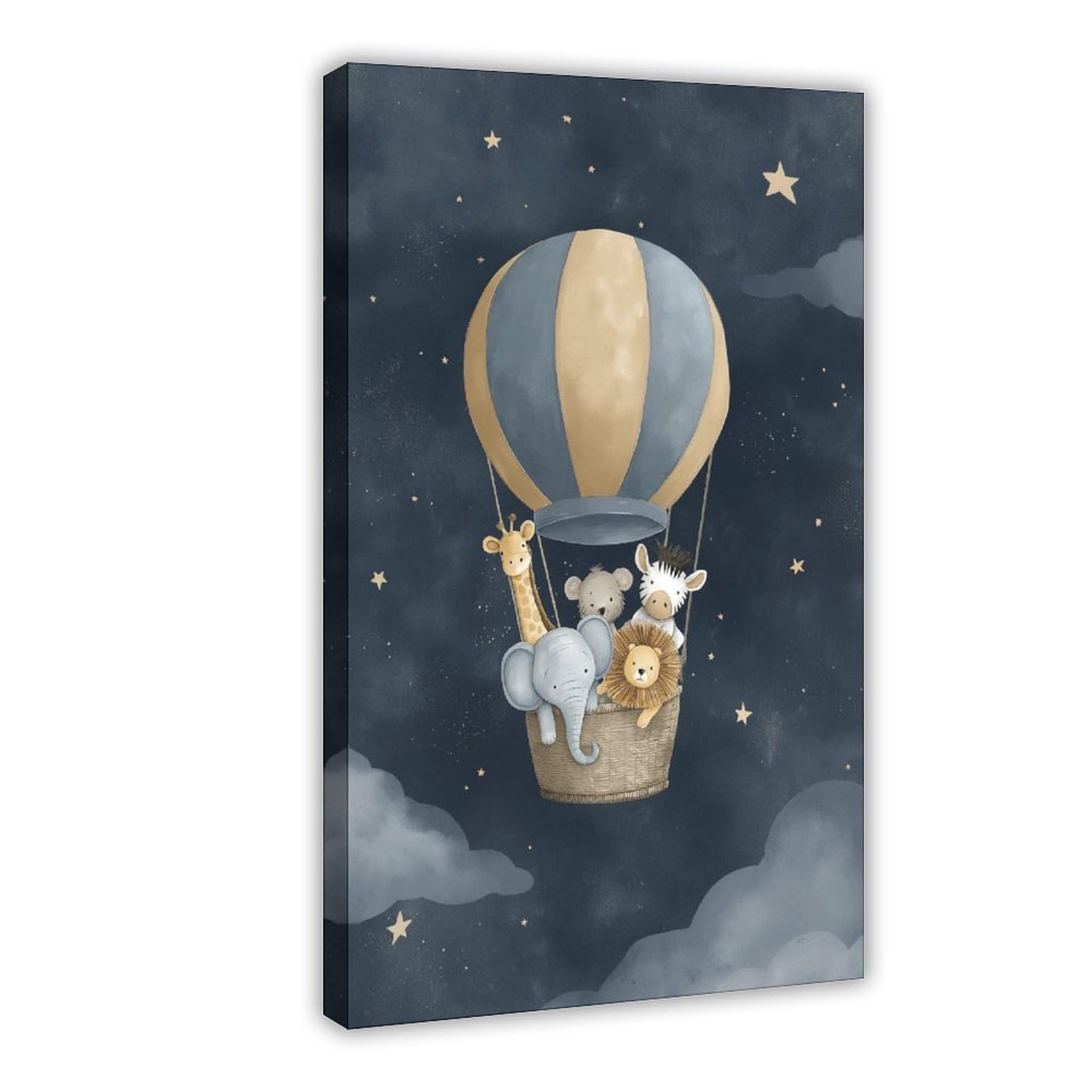 YWTJAX Safari Animals Poster Canvas Poster for Bedroom Decor Gift