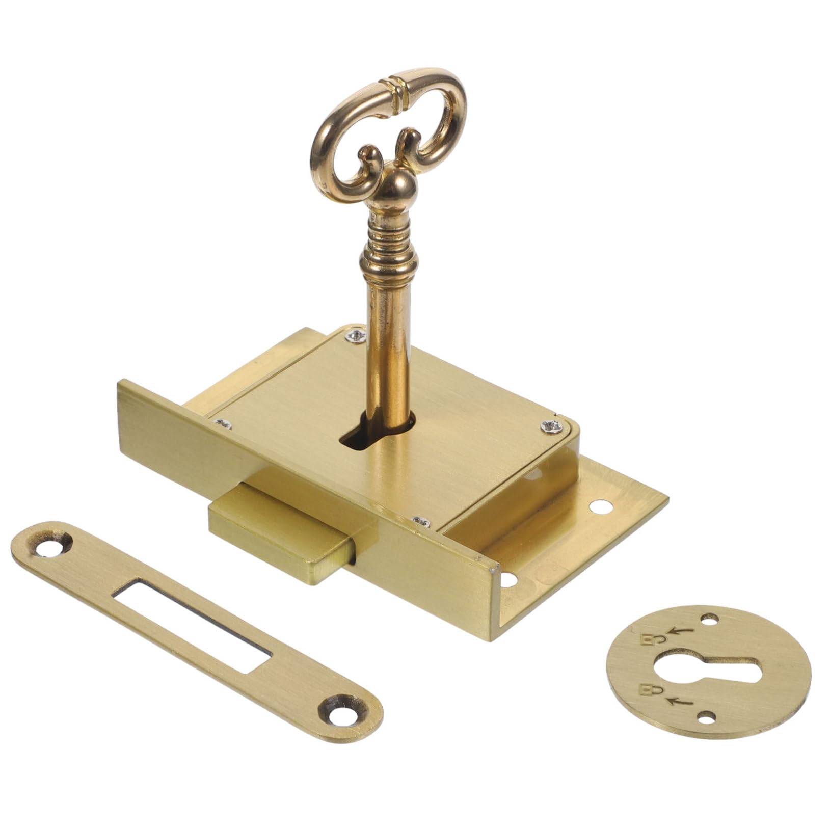SOLUSTRE Schranktürschloss Vintage Stil Schublade Lock Messing Schloss Für Schreibtisch Möbel Schließfachtürschloss Schrankmöbelschlösser