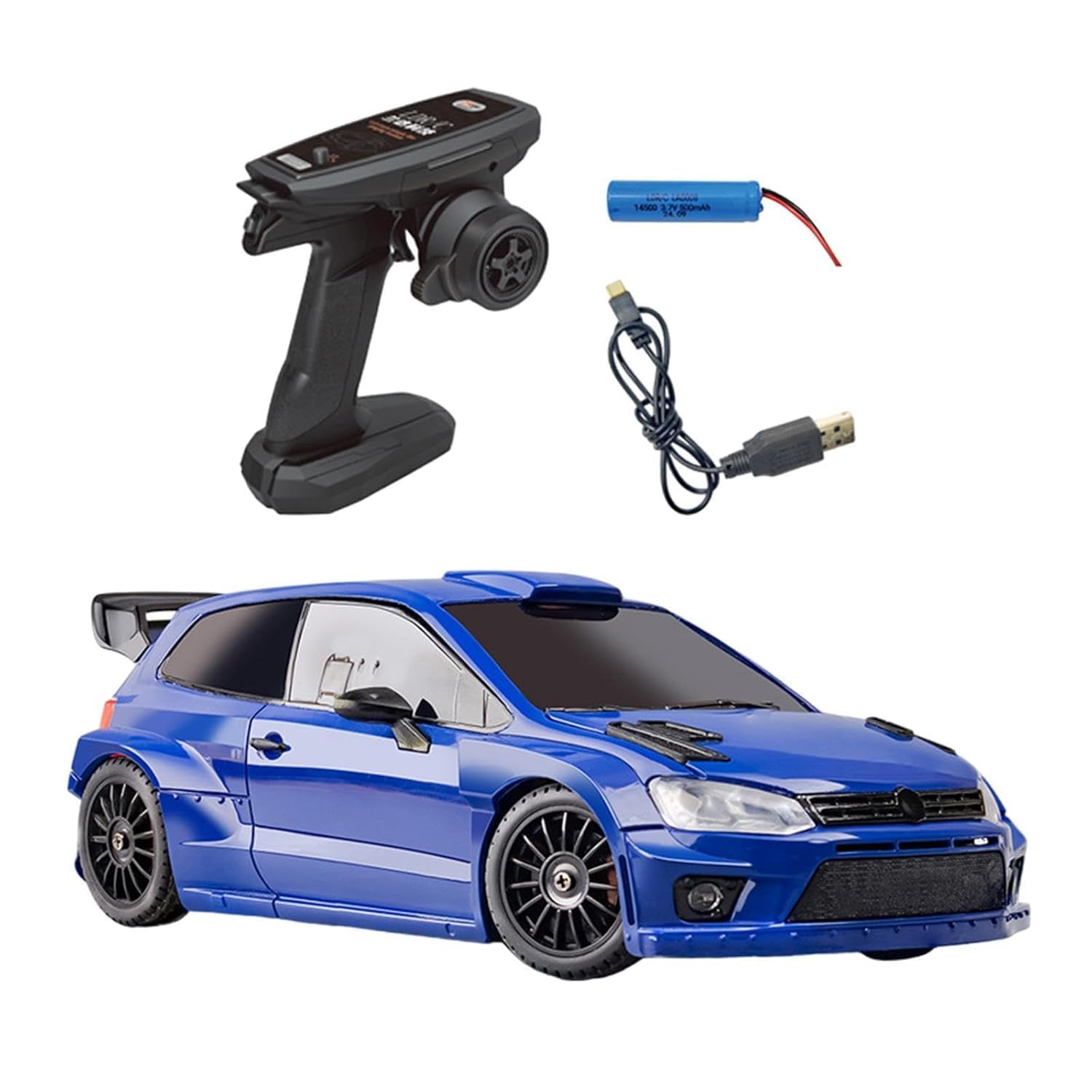 TIUDTOY Mini RC WolkswaAgen PoOlo – LDRC 1:28 4WD 2.4GHz Racing Car with 7.4V 500mAh Battery for Adults LDRC 1:28 Scale 4WD RC WolkKSswagen PolOo Car – 2.4GHz Drift Racer with 7.4V 500mAh Battery 4