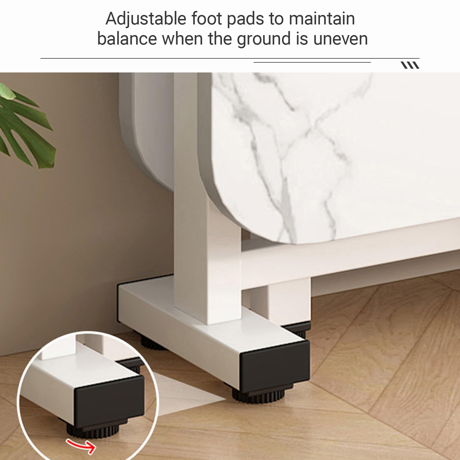 Amazon｜モバイルドロップリーフキッチンテーブル、6輪の多機能拡張