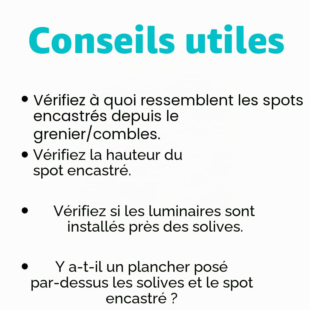 TH125 Lot de 10, Étanches à l'air, Cache Protection Spots Encastrés Performance Energétique, Étanches, noirs, 190 x 190 x 125mm